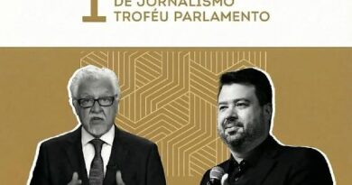 Fernando Mitre e Marcelo Vitorino no Prêmio ALMT de Jornalismo